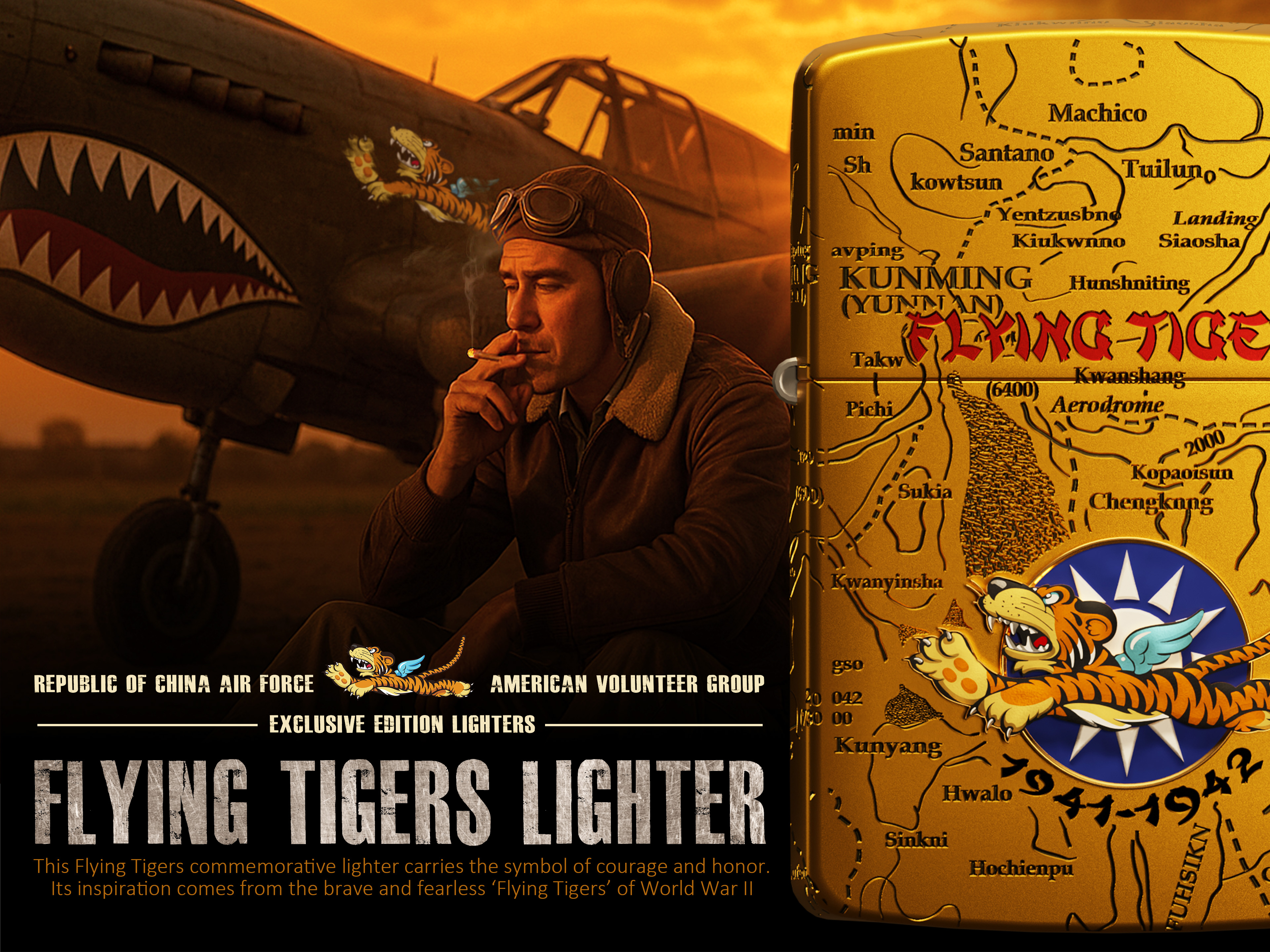 飛虎隊紀念打火機